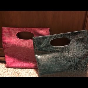 Two  Faux Croc Bags 👜